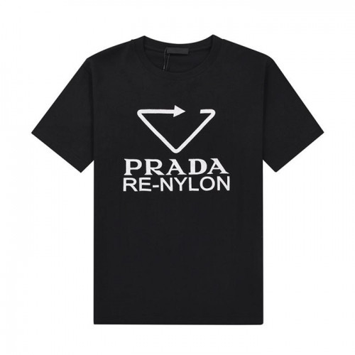 Prada  Mens Basic Logo Short Sleeved Tshirts Black - 프라다 2021 남성 베이직 로고 폴로 반팔티 Pra02296x Size(s - 2xl) 블랙