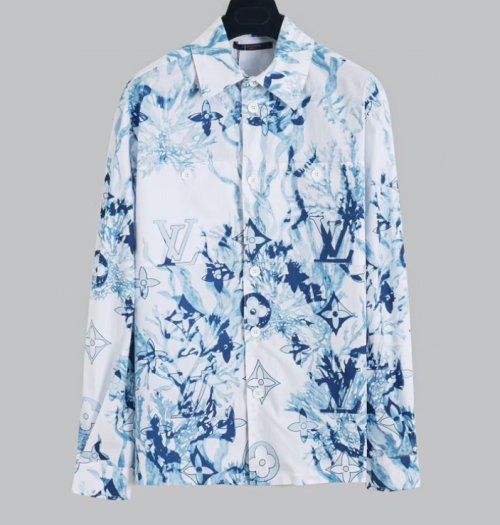 Louis vuitton  Mens Trendy shirts White - 루이비통 2023 남성 트렌디 셔츠 Lou02958x Size(s - xl) 화이트