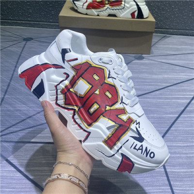 Dolce&Gabbana 2021 Men's Leather Sneakers,DGS0299 - 돌체앤가바나 2021 남성용 레더 스니커즈,Size(240-270),화이트