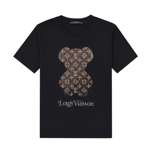 Louis vuitton  Mm/Wm Logo Short Sleeved Tshirts Black - 루이비통 2021 남/녀 로고 반팔티 Lou02985x Size(xs - l) 블랙