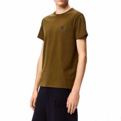Loewe  Mens Smile Short Sleeved Tshirts Burgundy - 로에베 2021 남성 폴로 반팔티 Loe0446x Size(s - 2xl) 카멜