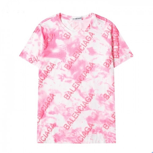 Balenciaga  Mm/Wm Logo Cotton Short Sleeved Tshirts Pink - 발렌시아가 2021 남/녀 로고 코튼 반팔티 Bal01092x Size(s - 2xl) 핑크