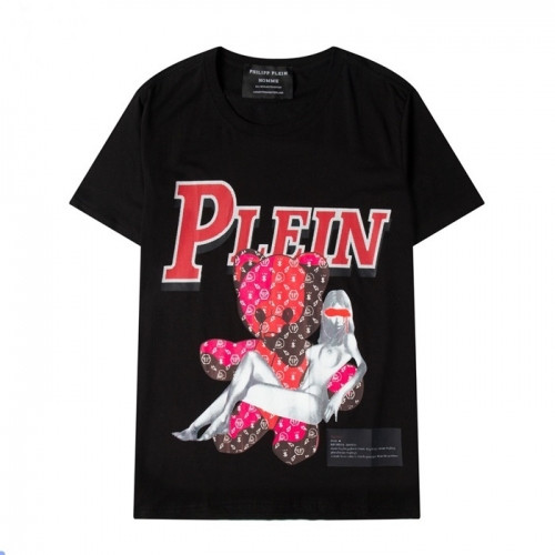 Philipp Plein Mens Logo Cotton Short Sleeved Tshirts Black - 필립플레인 2021 남성 로고 코튼 반팔티 Phi0145x Size(s - 2xl) 블랙