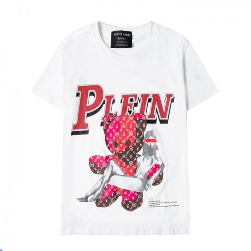 Philipp Plein Mens Short Sleeved Tshirts White - 필립플레인 2021 남성 로고 코튼 반팔티 Phi0146x Size(s - 2xl) 화이트