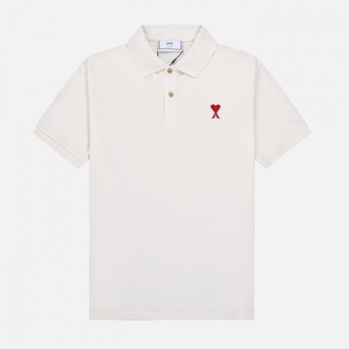 Ami Mm/Wm Casual Cotton Short Sleeved Tshirt White - 아미 2021 남/녀 로고 코튼 캐쥬얼 반팔티 Ami0152x Size(xs - l) 화이트