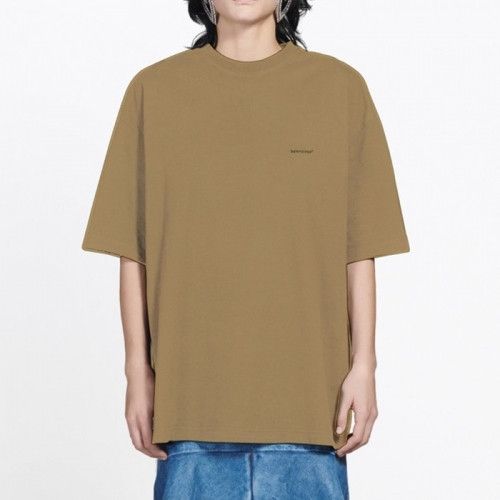 Balenciaga  Mm/Wm Logo Cotton Short Sleeved Tshirts Camel - 발렌시아가 2021 남/녀 로고 코튼 반팔티 Bal01100x Size(xs - l) 카멜