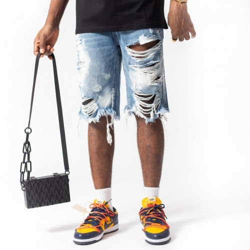 Amiri Mens Casual Denim Half Pants Blue - 아미리 2021 남성 캐쥬얼 데님 반바지 Ami0233x Size(29 - 40) 블루