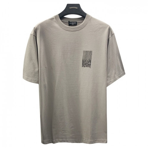 Balenciaga  Mm/Wm Logo Cotton Short Sleeved Tshirts Gray - 발렌시아가 2021 남/녀 로고 코튼 반팔티 Bal01126x Size(xs - m) 그레이