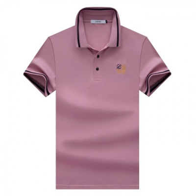 Loewe  Mens Smile Short Sleeved Tshirts Pink - 로에베 2021 남성 폴로 반팔티 Loe0469x Size(m - 3xl) 핑크