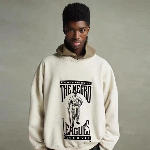 Fear of god  Mm/Wm Logo Oversize Cotton Hoodie Ivory - 피어오브갓 2021 남/녀 로고 오버사이즈 코튼 후드티 Fea0314x Size(s - xl) 아이보리
