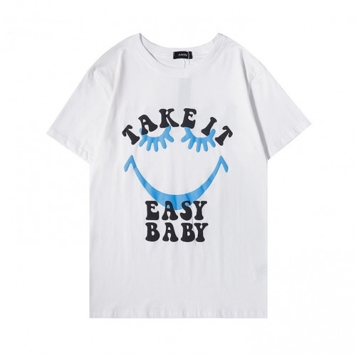 Amiri Mm/Wm Logo Cotton Short Sleeved Tshirts White - 아미리 2021 남/녀 로고 코튼 반팔티 Ami0252x Size(s - 2xl) 화이트