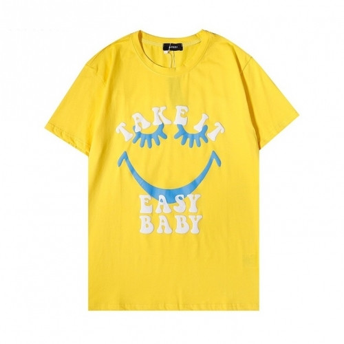 Amiri Mm/Wm Logo Cotton Short Sleeved Tshirts Yellow - 아미리 2021 남/녀 로고 코튼 반팔티 Ami0254x Size(s - 2xl) 옐로우