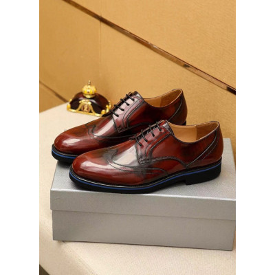Prada Men's Leather Oxford Shoes,PRAS0817 - 프라다 남성용 레더 옥스퍼드 슈즈,Size(240-280)