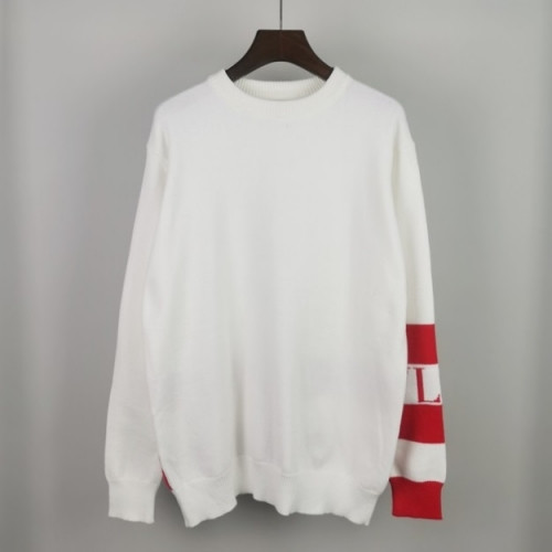 Valentino  Mens Big Logo Crew-neck Wool Sweaters White - 발렌티노 2021 남성 빅로고 크루넥 울 스웨터 Val0479x Size (s - 2xl) 화이트