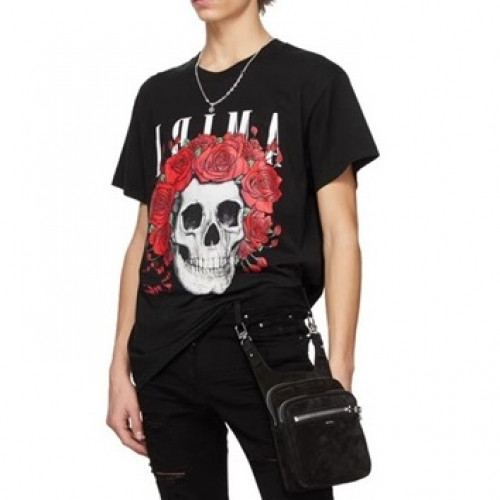 Amiri Mm/Wm Logo Cotton Short Sleeved Tshirts Black - 아미리 2021 남/녀 로고 코튼 반팔티 Ami0274x Size(s - l) 블랙