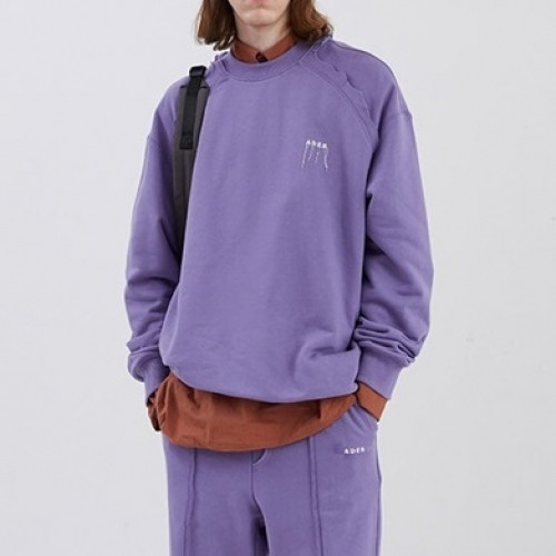 ADER  Womens Minimal Cotton Tshirts Purple - ADER 2021 여성 미니멀 코튼 긴팔티 Ade0024x Size(s - l) 퍼플