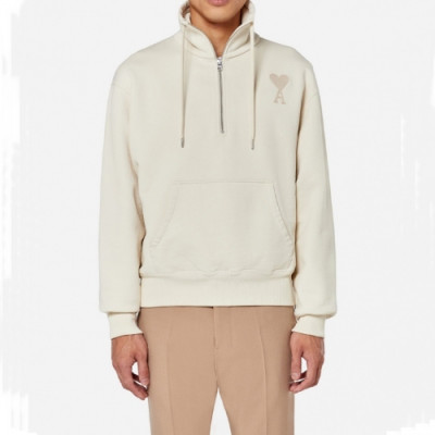 Ami Mens Logo Casual Cotton Man-to-man Ivory - 아미 2021 남성 로고 코튼 맨투맨 Ami0173x Size(xs - l) 아이보리