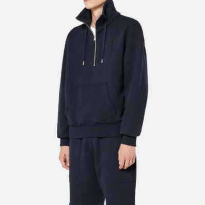 Ami Mens Logo Casual Cotton Man-to-man Black - 아미 2021 남성 로고 코튼 맨투맨 Ami0176x Size(xs - l) 블랙
