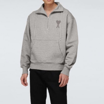 Ami Mens Logo Casual Cotton Man-to-man Gray - 아미 2021 남성 로고 코튼 맨투맨 Ami0177x Size(xs - l) 그레이