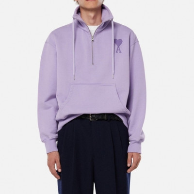 Ami Mens Logo Casual Cotton Man-to-man Purple - 아미 2021 남성 로고 코튼 맨투맨 Ami0178x Size(xs - l) 퍼플