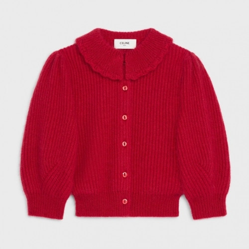 Celine  Ladies Crew-neck Cashmere Sweaters Red - 셀린느 2021 여성 크루넥 캐시미어 스웨터 Cel0146x Size(s - l) 레드