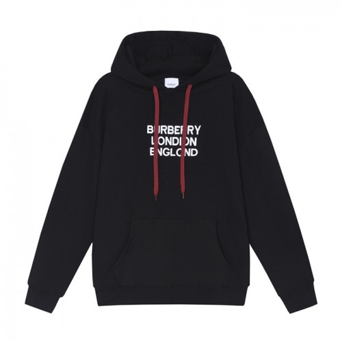 Burberry Mm/Wm Logo Casual Cotton Hoodie - 버버리 2021 남/녀 로고 캐쥬얼 코튼 후드티 Bur04066x Size(xs - l) 블랙