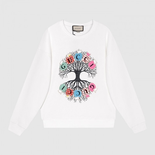 Gucci  Mm/Wm Logo Crew-neck Cotton Tshirts White - 구찌 2021 남/녀 로고 코튼 크루넥 코튼 긴팔티 Guc03989x Size(s - l) 화이트