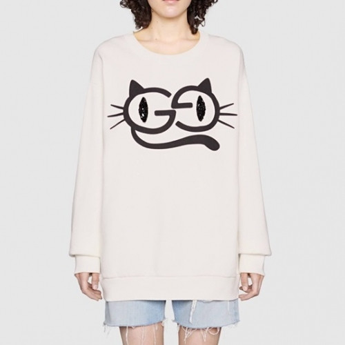 Gucci  Mm/Wm Logo Crew-neck Cotton Tshirts Ivory - 구찌 2021 남/녀 로고 코튼 크루넥 코튼 긴팔티 Guc04011x Size(xs - l) 아이보리