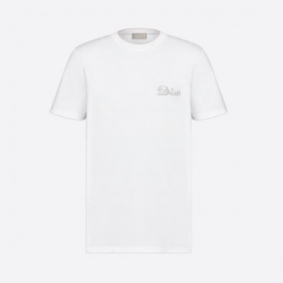 Dior  Mm/Wm Casual Crew-neck Short Sleeved Tshirts White - 디올 2021 남/녀 캐쥬얼 크루넥 반팔티 Dio01408x Size(xs - xl) 화이트