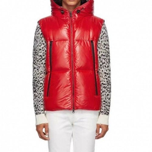 Moncler Mens Patch Logo Modern Duck Down Padding Vest Red - 몽클레어 2021 남성 패치 로고 모던 덕다운 패딩 베스트 Moc02260x Size(1 - 5) 레드