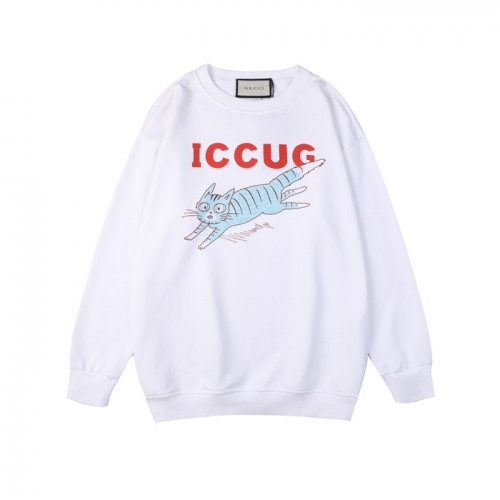 Gucci  Mm/Wm Logo Crew-neck Cotton Tshirts White - 구찌 2021 남/녀 로고 코튼 크루넥 코튼 긴팔티 Guc04062x Size(s - l) 화이트