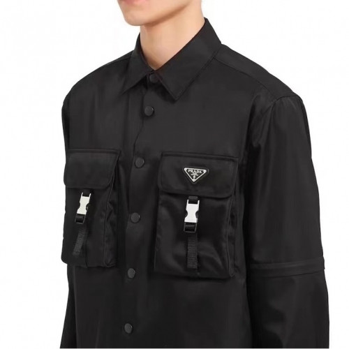 Prada  Mm/WmBasic Cotton Tshirts Black - 프라다 2021 남/녀 베이직 코튼 셔츠 Pra02398x Size(s - l) 블랙
