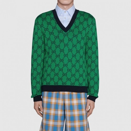 Gucci  Mm/Wm Logo Crew-neck Sweaters Green - 구찌 2021 남/녀 로고 크루넥 스웨터 Guc04075x Size(s - l) 그린