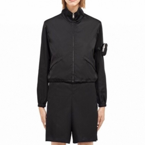 Prada  Womens Logo Casual Jackets Black - 프라다 2021 여성 로고 캐쥬얼 자켓 Pra02426x Size(s - l) 블랙