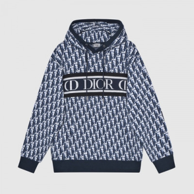 Dior  Mm/Wm  Logo Casual Cotton Hoodie Blue - 디올 2021 남/녀 로고 캐쥬얼 코튼 후디 Dio01494x Size(xs - l) 블루