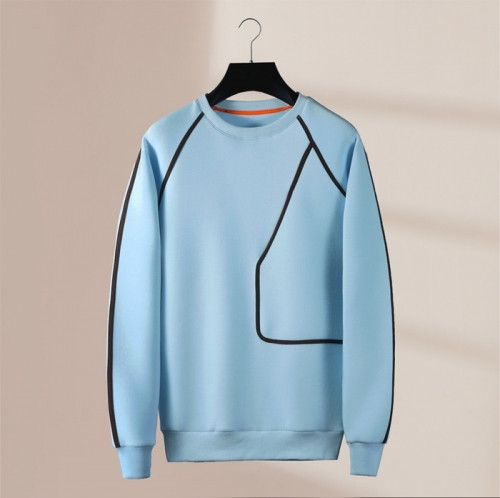 Hermes  Mens Crew-neck Casual Cotton Tshirts Blue - 에르메스 2021 남성 크루넥 캐쥬얼 코튼 기모 긴팔티 Her0699x Size(m - 2xl) 블루