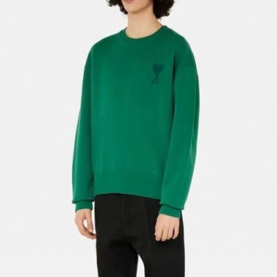 Ami Mens  Logo Casual Cotton Man-to-man Green - 아미 2021 남성  로고 코튼 맨투맨 Ami0218x Size(s - xl) 그린