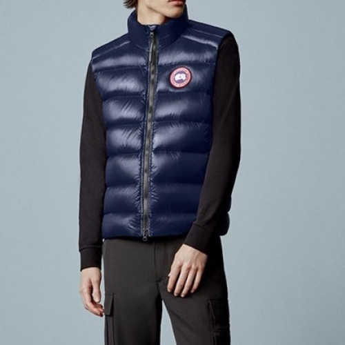 Canada Goose Mens Logo Duck Down Padding Vest Blue - 캐나다구스 2021 남성 로고 덕다운 패딩조끼 Can0363x Size(s - 2xl) 블루