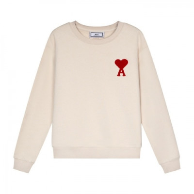 Ami Mens Logo Casual Cotton Man-to-man Beige - 아미 2021 남성  로고 코튼 맨투맨 Ami0221x Size(s - xl) 베이지