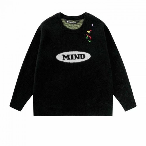 Palm Angels  Mens Logo Crew-neck Sweaters Black - 팜 엔젤스 2021 남성 로고 크루넥 스웨터 Pam0352x Size(s - xl) 블랙