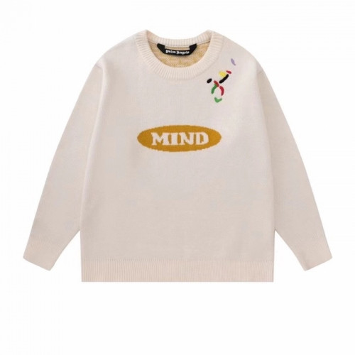 Palm Angels  Mens Logo Crew-neck Sweaters White - 팜 엔젤스 2021 남성 로고 크루넥 스웨터 Pam0352x Size(s - xl) 화이트