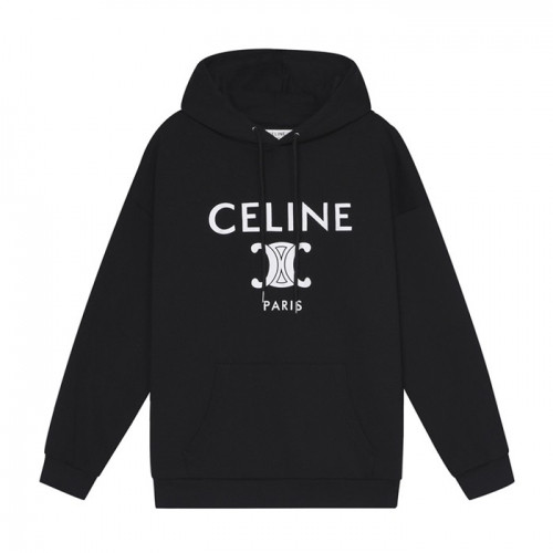 Celine Mm/Wm Logo Cotton Hoodie Black - 셀린느 2021 남/녀 로고 코튼 후디 Cel0177x Size(s - l) 블랙