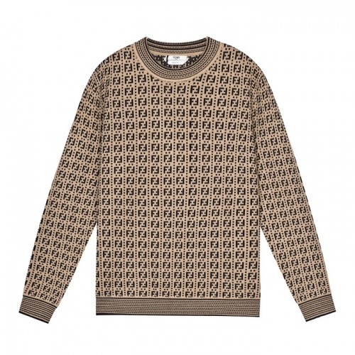 Fendi  Mens Logo Crew-neck Sweaters Camel - 펜디 2021 남성 로고 크루넥 울 스웨터 Fen01074x Size(s - l) 카멜