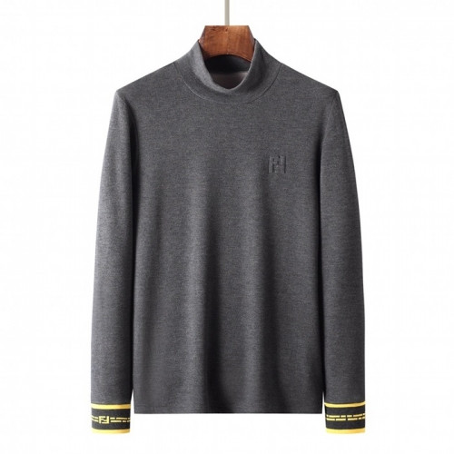Fendi  Mens Logo Crew-neck Cotton Tshirts Gray - 펜디 2021 남성 몬스터 크루넥 코튼 긴팔티 Fen01082x Size(m - 3xl) 그레이