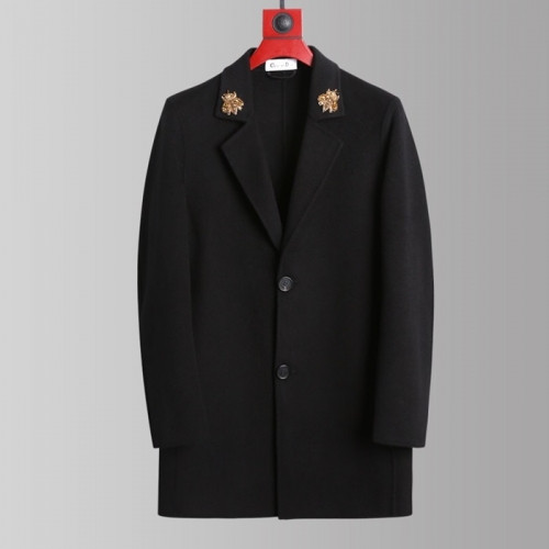 Dior Mens Business Modern Cashmere Coats Black - 디올 2021 남성 비지니스 모던 가죽 캐시미어 코트 Dio01536x Size(m - 3xl) 블랙