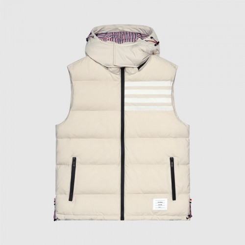 Thom Browne Mens Patch Logo Down Pedding Vest Ivory - 톰브라운 2021 남성 패치 로고 다운 패딩 조끼 Thom01477x Size(1 - 5) 아이보리