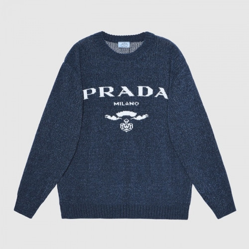 Prada  Mm/Wm Crew-neck Sweaters Navy - 프라다 2021 남/녀 크루넥 스웨터 Pra02464x Size(s - l) 네이비