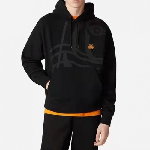 Kenzo  Mm/Wm Signature Tiger Cotton Hoodie Black - 겐조 2021 남/녀 시그니처 타이거 코튼 후드티 Ken0170x Size(m - 2xl) 블랙
