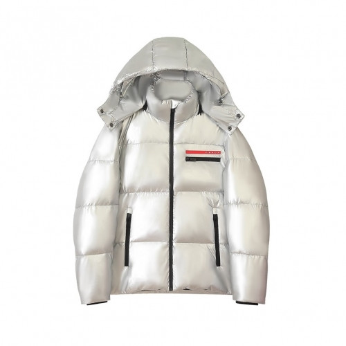 Prada  Mm/Wm Logo Casual Duck Down Padding Silver - 프라다 2021 남/녀 로고 캐쥬얼 다운 패딩 Pra02474x Size(m - 3xl) 실버