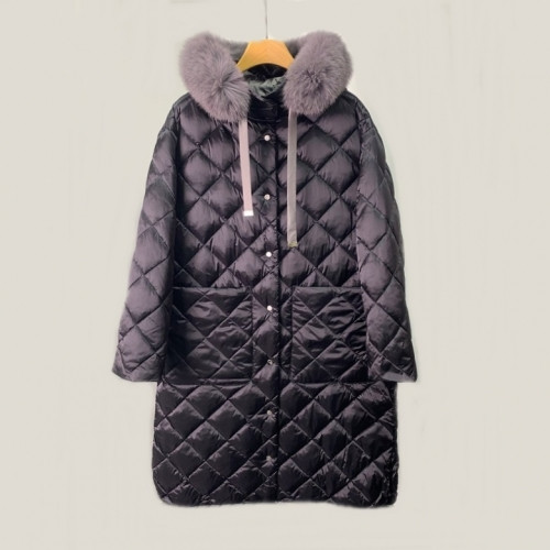 Maxmara  Ladies Duck Down Long Padding Navy - 막스마라 2021 여성 덕다운 롱패딩 Max0099x Size(s - l) 네이비